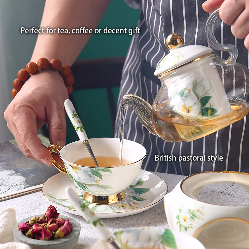 Camellia Bone China Tea Set Br - огляд і ціна Korean Tea Set
