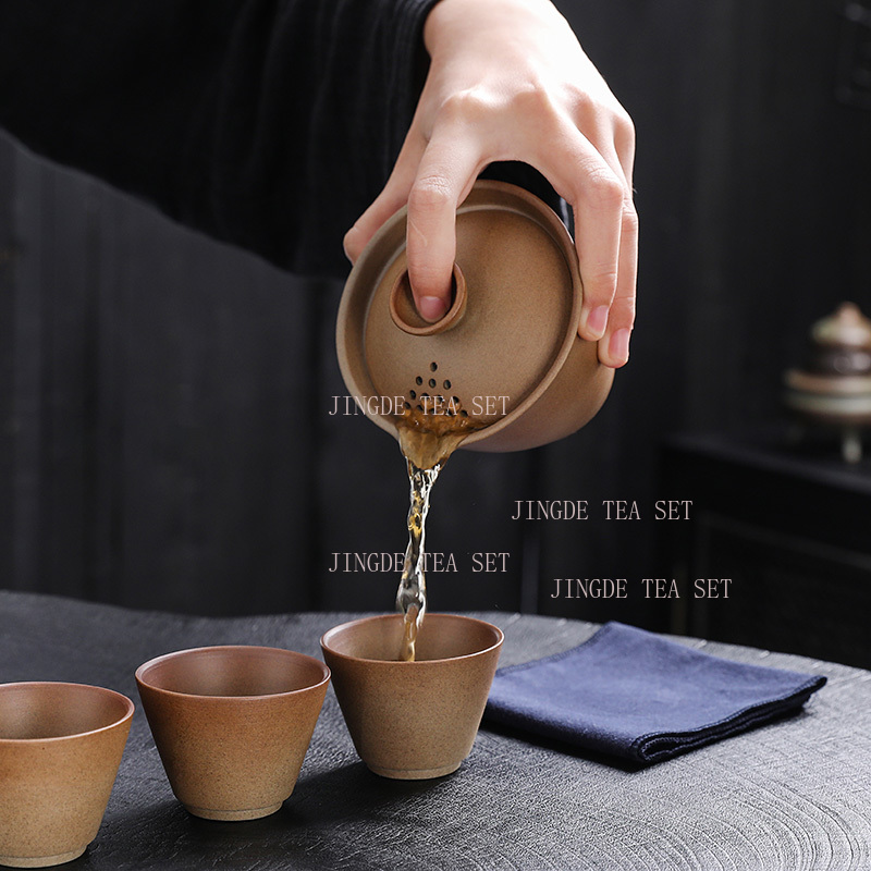 Rough Pottery Portable Travel  - огляд і ціна Korean Tea Set