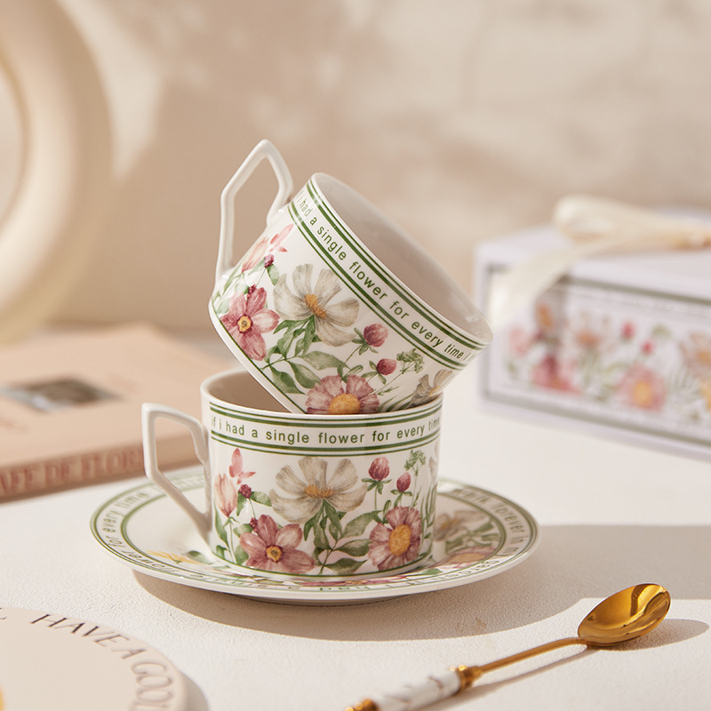 French Retro Style Coffee Cup  - огляд і ціна Korean Tea Set